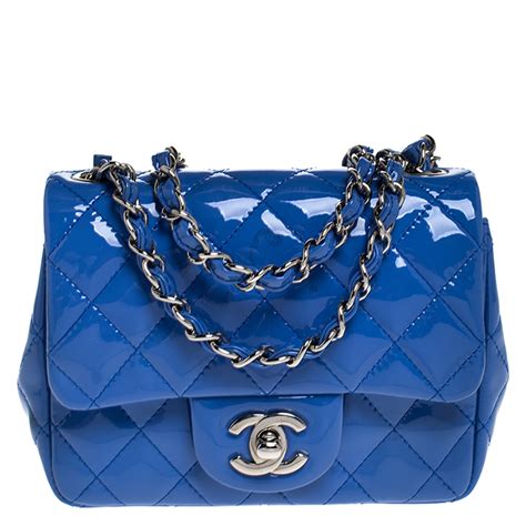 chanel coco blue bag